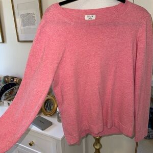 J. Crew Soft Pink Crew Neck Sweater